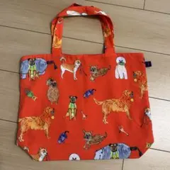 mannine 　マンナイン　トートバッグ　犬柄　ハンドメイド