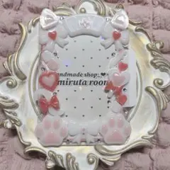 ♡No.12♡ ナース 猫 トレカケース 硬質ケース ホワイト×レッド