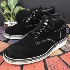 【美品】CAUSE コーズ 27cm 革靴 ハイカット スウェード ブーツ
