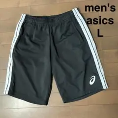 メンズ　短パン　ショートパンツ　黒　L アシックス　スポーツ