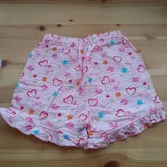 未使用に近い！　ハートと花柄のパンツ 80cm