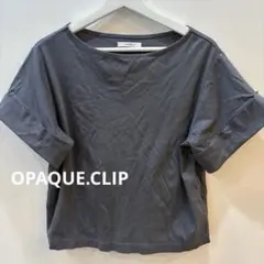 OPAQUE.CLIP グレー 半袖Tシャツ コットン100%