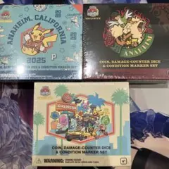 WCS2025 限定　ポケモンセンター　ダメカンダイス3種　アナハイム新品未開封