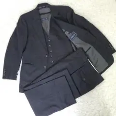 美品3ピース✨Baker st.ベイカーストリート 三陽 スーツ ウール