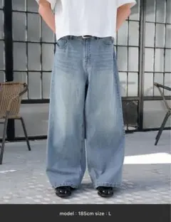 wide baggy denim pants/ワイドバギーデニムパンツ