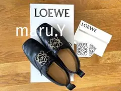 美品⭐︎ ロエベ 36 loewe アナグラム ソフトダービー