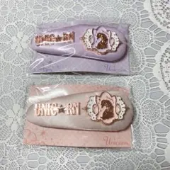 フラワーノーズ クリスタルユニコーン ヘアクリップ