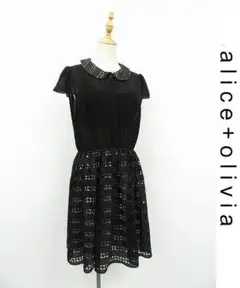 A175/美品 alice+olivia ワンピース ドレス シースルー 12