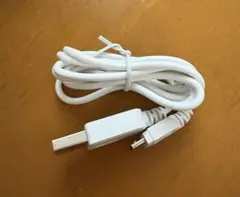 Micro USBケーブル ホワイト 約90cm