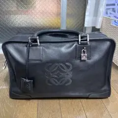 LOEWE ロエベ アマソナ36 ハンドバッグ アナグラム 南京錠 鍵付 黒色