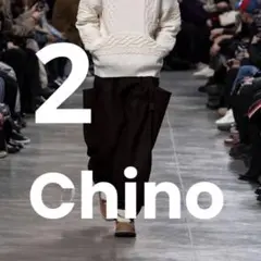 sacai 25aw cotton chino black size 2