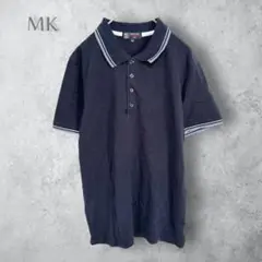 【MK MICHEL KLEIN ミッシェルクラン】　ポロシャツ　半袖　ブラック