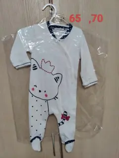 タレパンダ様確認用 猫のイラストロンパース 65cm