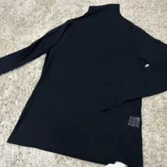 黒　タートル　透け感あり　綿100% Lサイズ