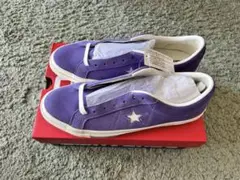 CONVERSE ONE STAR SUED パープル 28cm