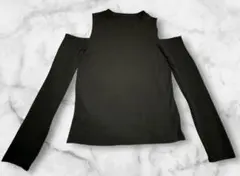【新品未使用】GRL オフショルダーロンT ブラックMサイズ