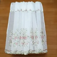 レース　カフェカーテン 刺繍　『訳あり』生地　材料
