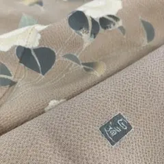 作家物 加賀調友禅 縮緬 紋無し 付下げ 訪問着 着物 正絹 T-4247