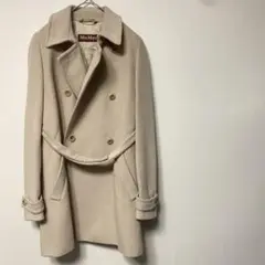 【美品】【高級】MaxMara studio アンゴラ シルク コート