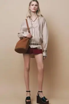 新品未使用　ZARA リネン混オーバーサイズシャツ ZW COLLECTION