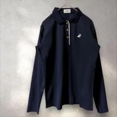 Paradiso ネイビー 長袖ポロシャツ　M