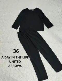 A DAY IN THE LIFEブラウス+テーパードパンツ セットアップ36