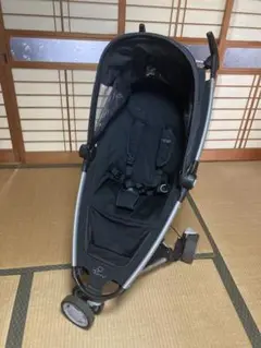 Quinny ZAPP ベビーカー　黒　取扱説明書レインカバー荷物置き付き
