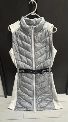 JUN&ROPE シルバー ノースリーブ ベスト　ワンピース