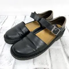 NAOTO ナオト　オルガ　ストラップシューズ　マットブラック NAOTO ナオト オルガ レザーコンフォートシューズ ストラップ 黒