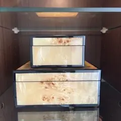 木製コレクションボックス2個セット