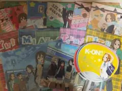 けいおん! ローソン限定クリアファイル うちわ　計17点セット