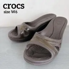 クロックス　Crocs Sassari W5ササリー　ゴールド　茶色　廃盤品 クロックス Crocs Sassari W5ササリー ゴールド 茶色 廃盤品