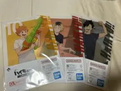 ハイキュー　一番くじ　クリアファイル&ステッカー　日向、黒尾、狐爪