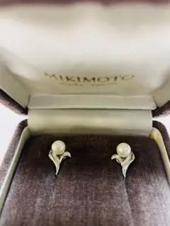 美品★ MIKIMOTO/ミキモト パールイヤリング