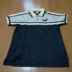 Butterfly　バタフライ　ポロシャツ　メンズ　SSサイズ　ブラック