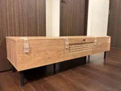LOWYA ラタン調 ローテレビボード テレビ台 北欧風 TV 人気家具