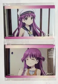 Summer Pockets サマポケ スクエア缶バッジ 加藤うみ 2点セット