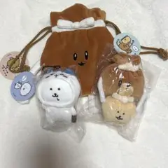 ナガノキャラクターズ　もちきんちゃく　ハチワレをかぶる