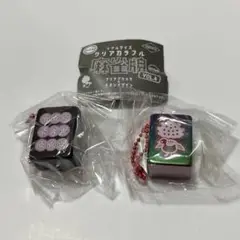 リアルサイズ　クリアカラフル　麻雀牌　クリアブラック×ネオンデザイン　vol.4