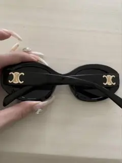 CELINE サングラス ブラック ロゴ トリオンフ