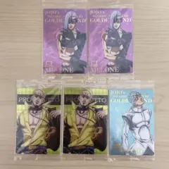 未開封 ジョジョの奇妙な冒険 ウエハースカード 5枚セット JoJo's