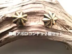 Mk576.真鍮アポロコンチョ２個セット！