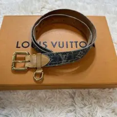【超定番】LOUIS VUITTON ルイヴィトン ベルト デニム サンチュール