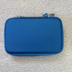 青色ダブルファスナーケース