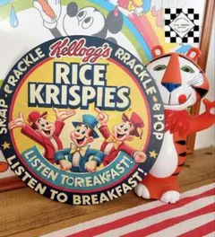 シリアル⑤ ブリキ看板　アメリカン雑貨　アメリカンダイナー　ダイナー　ケロッグ