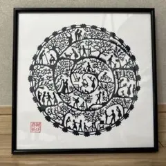 切り絵　中国　上海