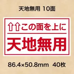 ケアシール 天地無用 10面