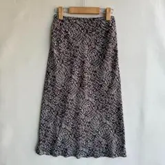 美品　ジェラールダレル　レディース　スカート　総柄　ポリエステル　ブラウン