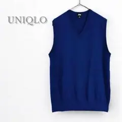 UNIQLO ユニクロ　エクストラファインメリノ Vネック ベスト　ニット　M
