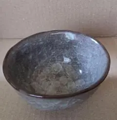 グレー 陶器製 丸型茶碗43S